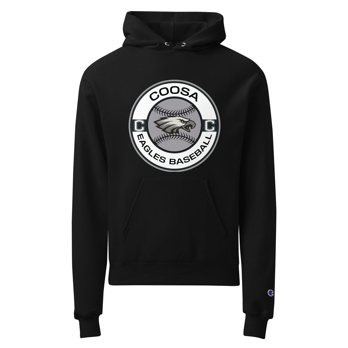 Signature | Champion Hoodie | Eagles Baseball | Badge Logo