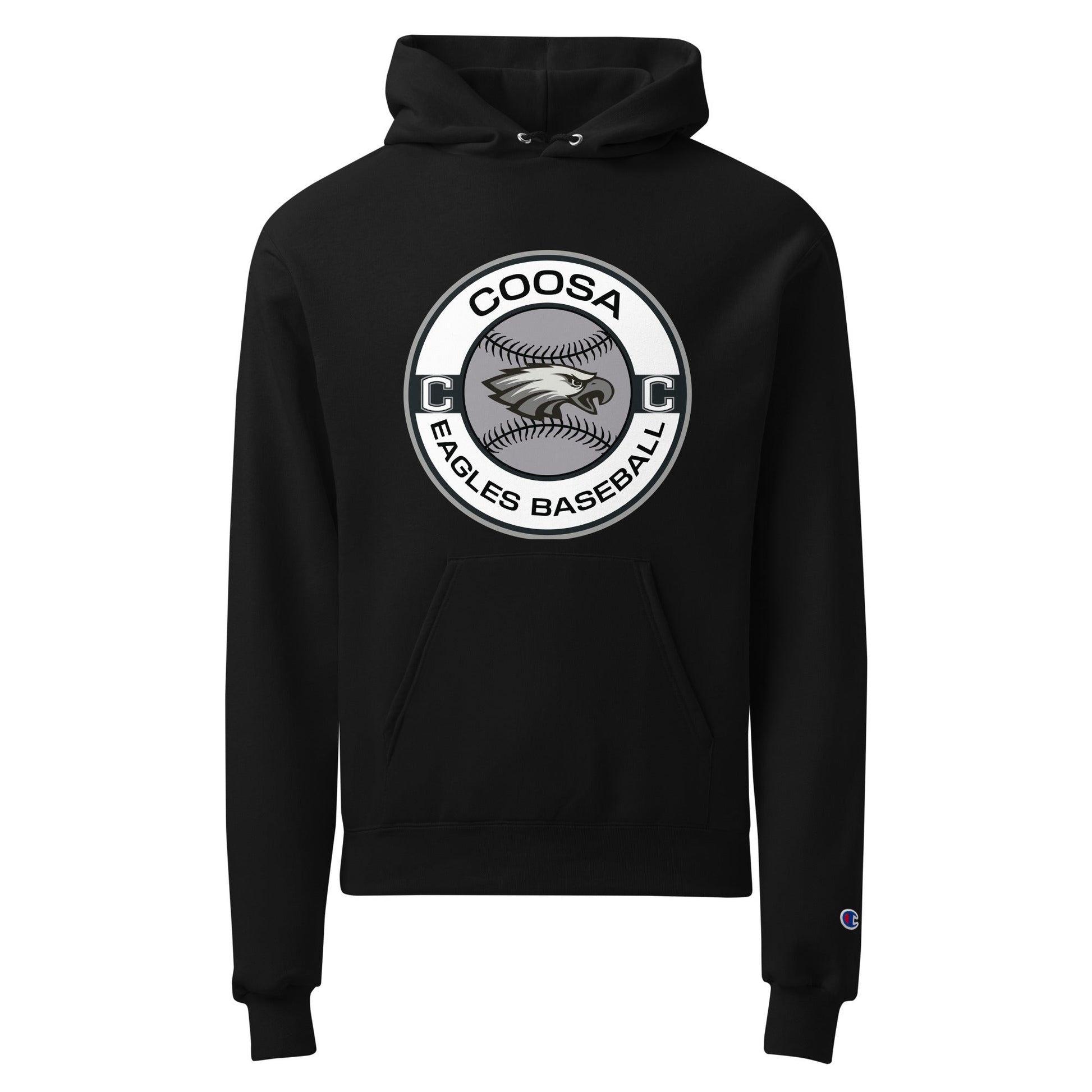 Signature | Champion Hoodie | Eagles Baseball | Badge Logo