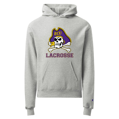 Signature | Champion Hoodie | ECU Club Womens Lacrosse | Ironclad Corsairs Logo
