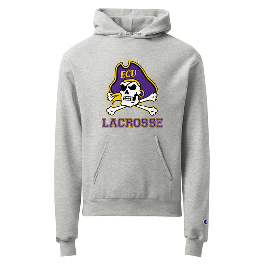 Signature | Champion Hoodie | ECU Club Womens Lacrosse | Ironclad Corsairs Logo
