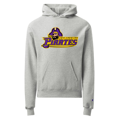 Signature | Champion Hoodie | ECU Club Womens Lacrosse | Pirate Emblem Logo