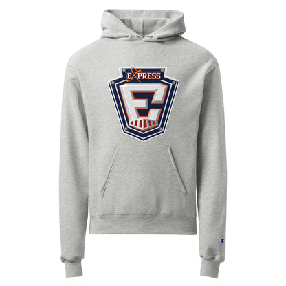 Signature | Champion Hoodie | Erie Express Football | E Badge Logo