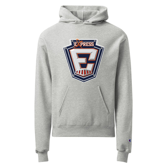 Signature | Champion Hoodie | Erie Express Football | E Badge Logo
