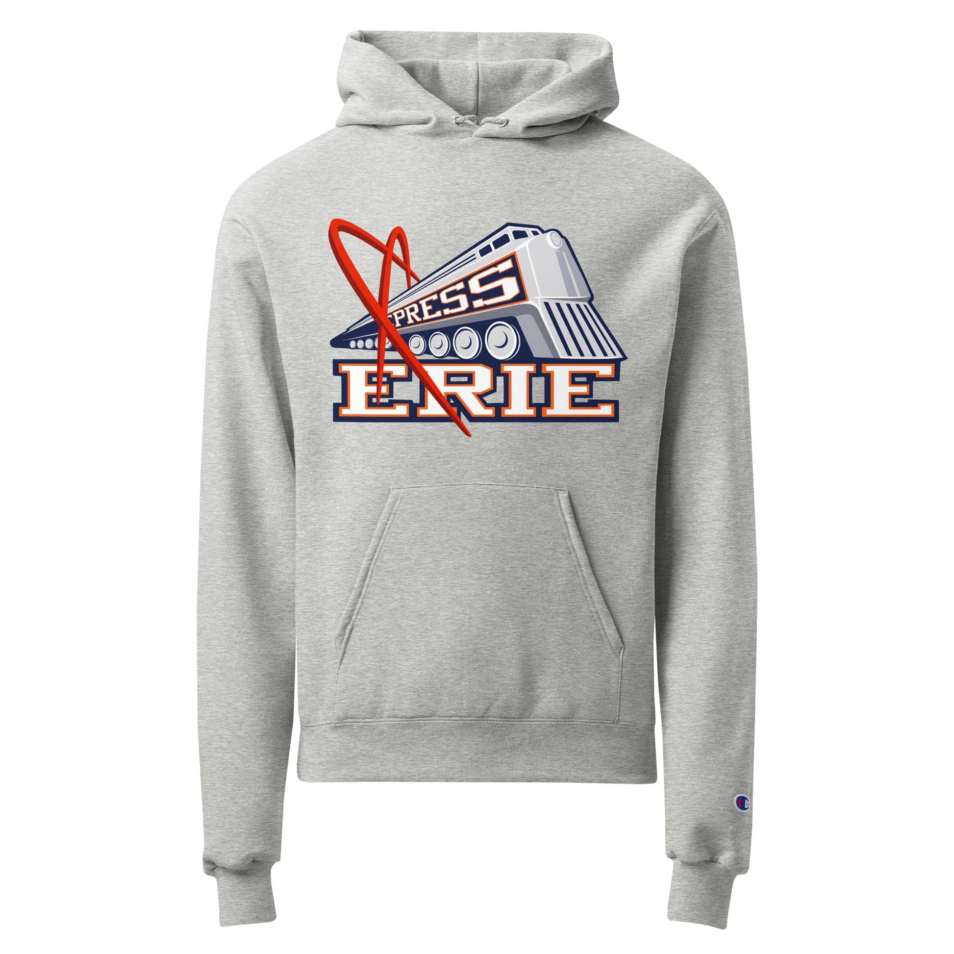 Signature | Champion Hoodie | Erie Express Football | Locomotive Logo