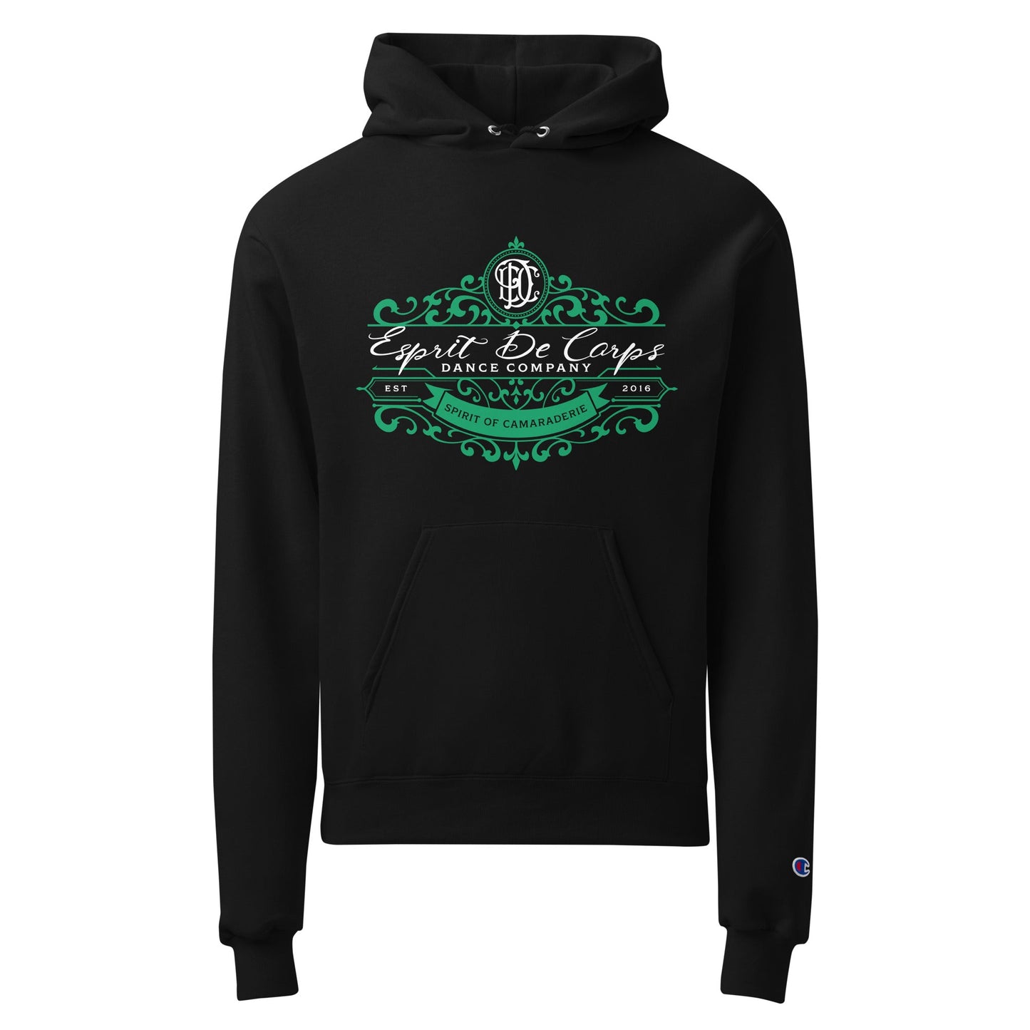 Signature | Champion Hoodie | Esprit de Corps Dance Co., LLC | Crest Logo