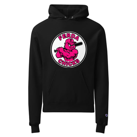Signature | Champion Hoodie | FerDa Chicks | Badge Logo