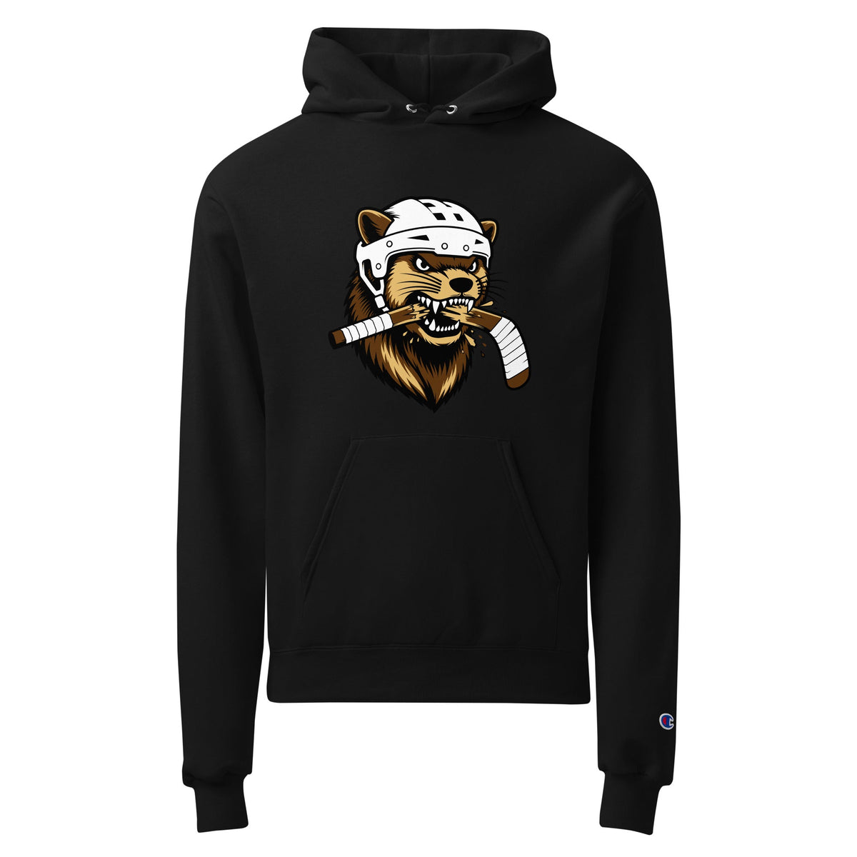 Signature | Champion Hoodie | Fighting Mongooses Hockey Club | Mascot Logo