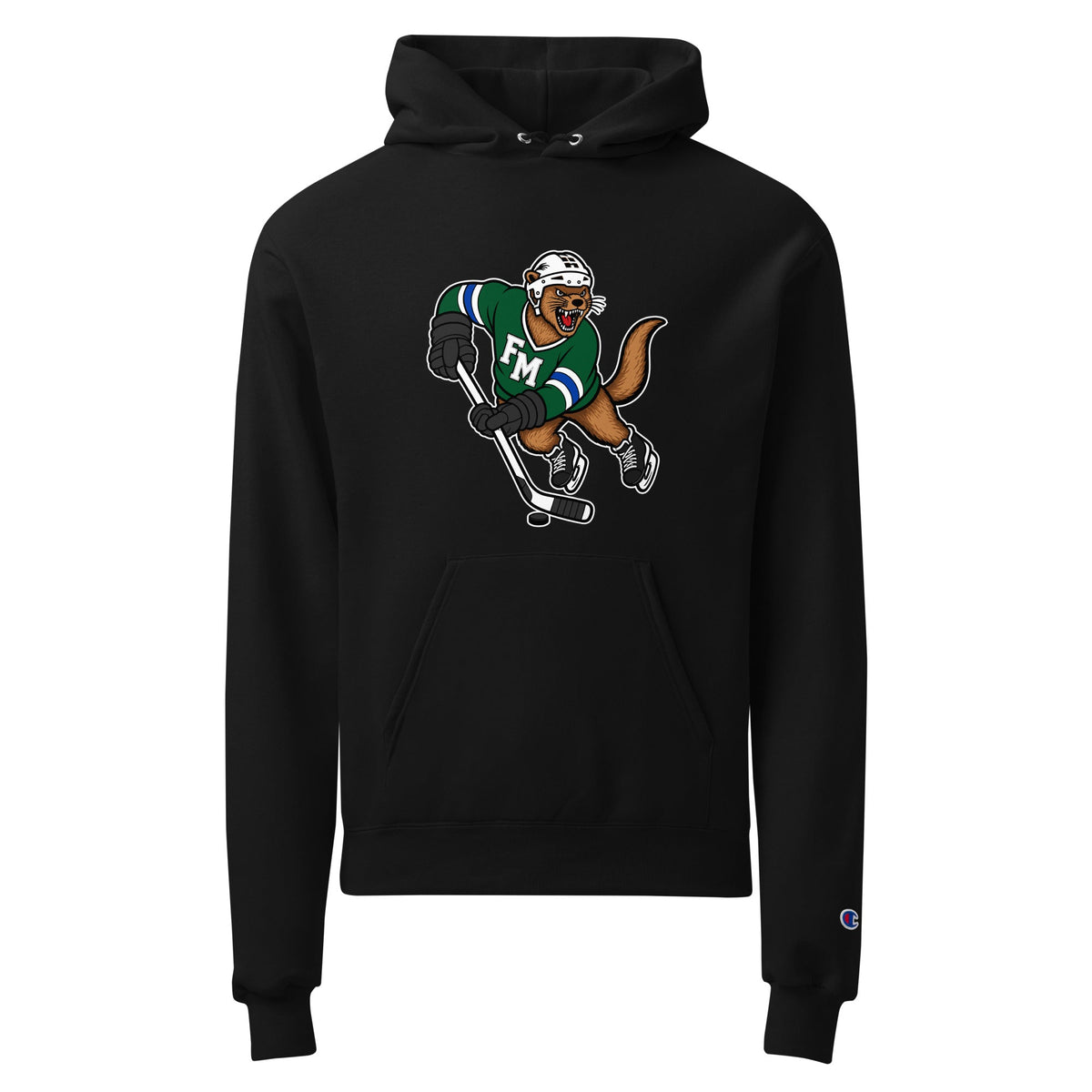 Signature | Champion Hoodie | Fighting Mongooses Hockey Club | Vanguard Otters Logo