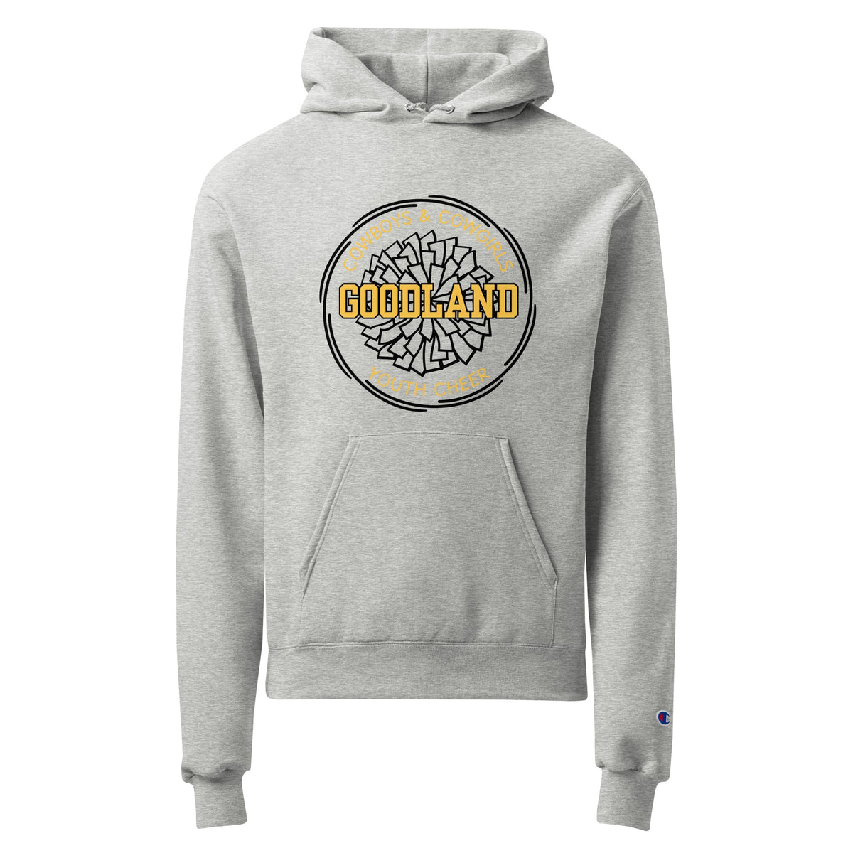 Signature | Champion Hoodie | Goodland Youth Cheer | Crest Logo