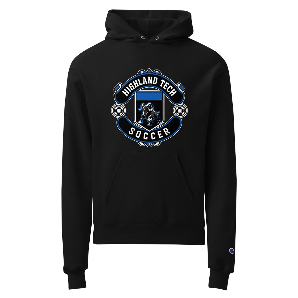 Signature | Champion Hoodie | Highland Soccer | Emblem Logo