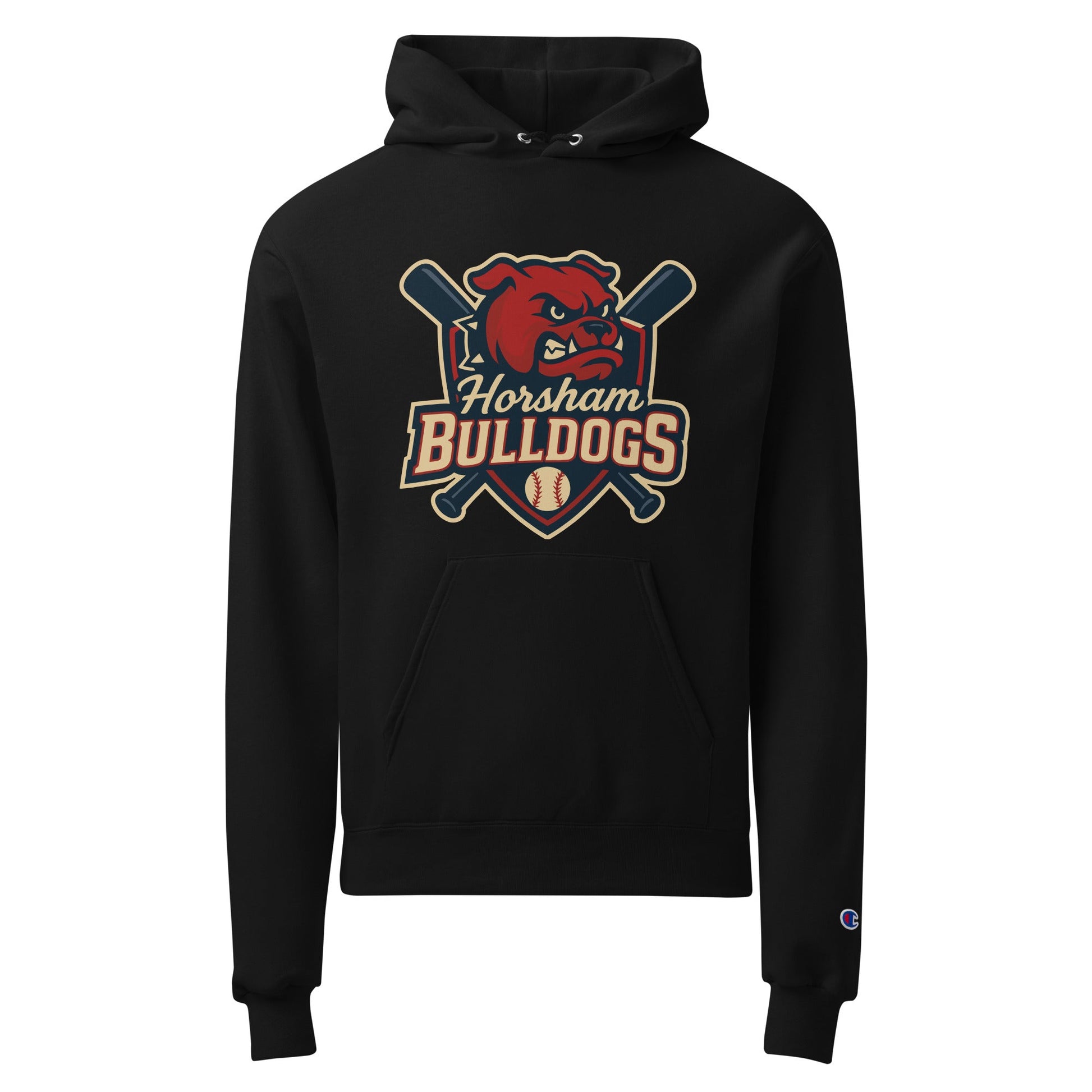 Signature | Champion Hoodie | Horsham Travel Baseball | Bulldogs Logo