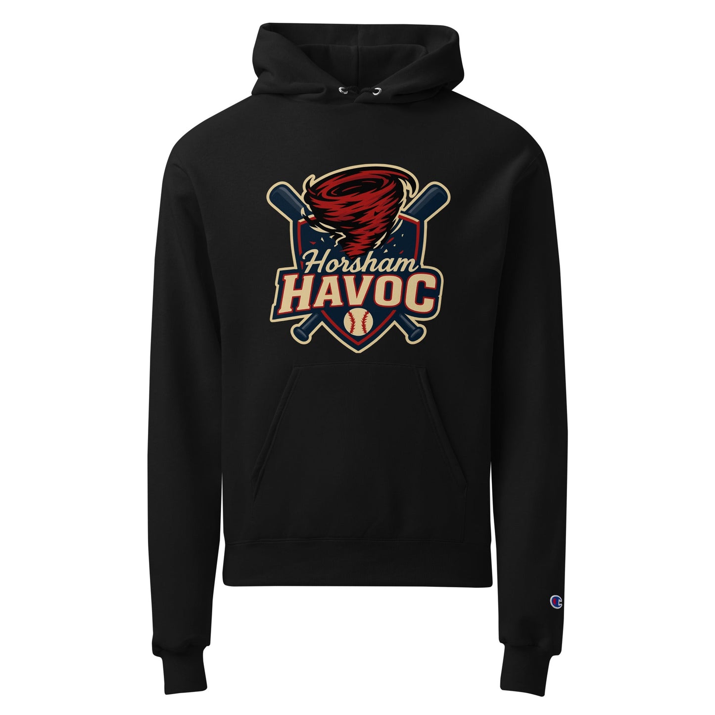 Signature | Champion Hoodie | Horsham Travel Baseball | Havoc Logo