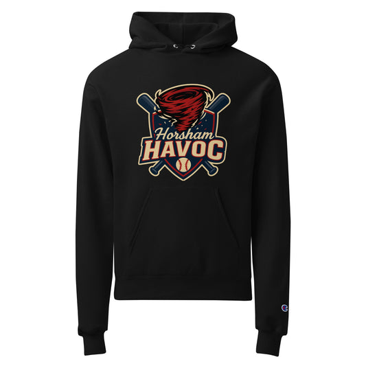 Signature | Champion Hoodie | Horsham Travel Baseball | Havoc Logo
