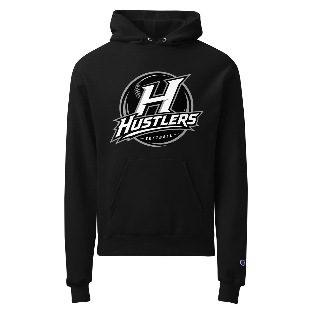 Signature | Champion Hoodie | Hustlers Softball | Crest Logo