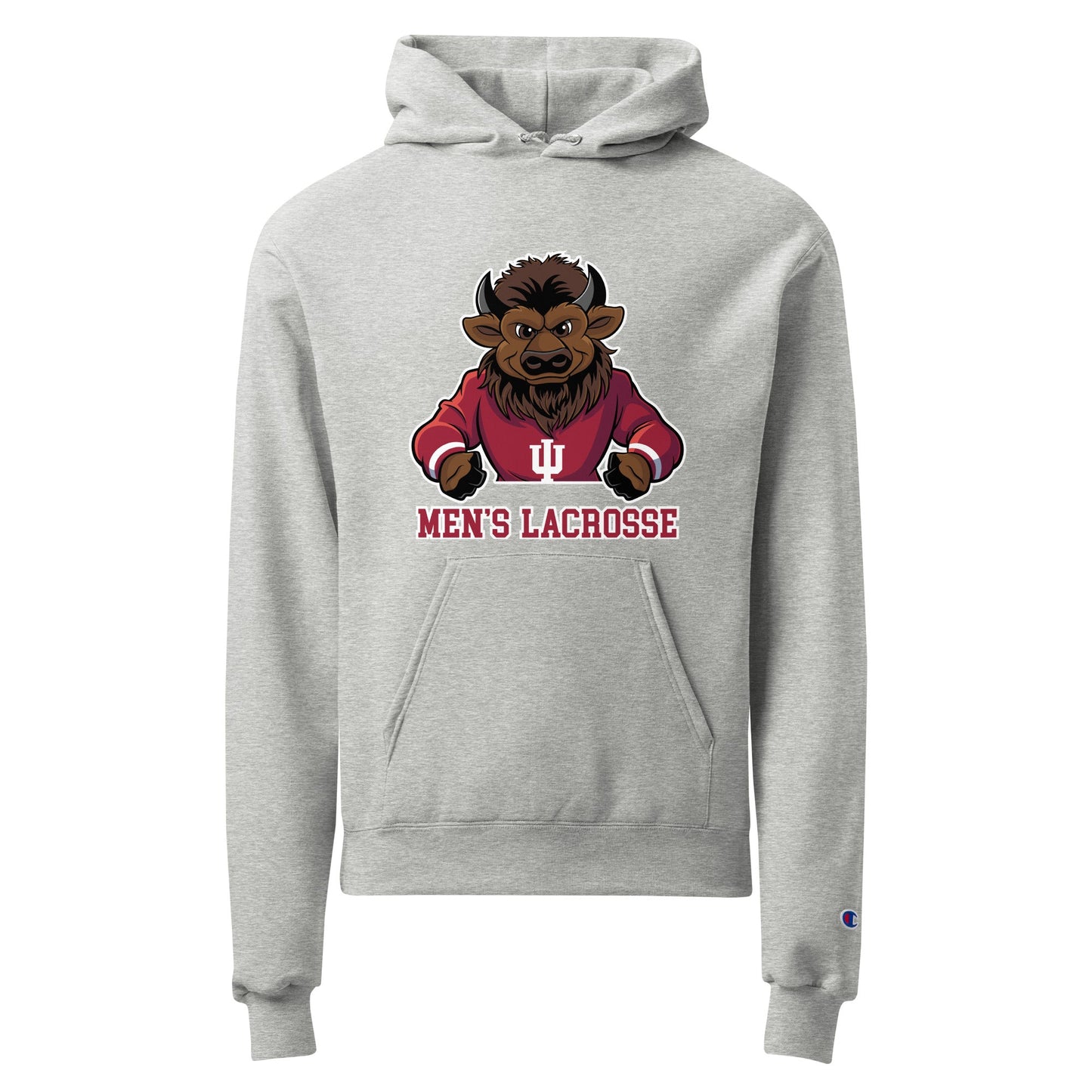 Signature | Champion Hoodie | Indiana University Lacrosse | Mascot Logo