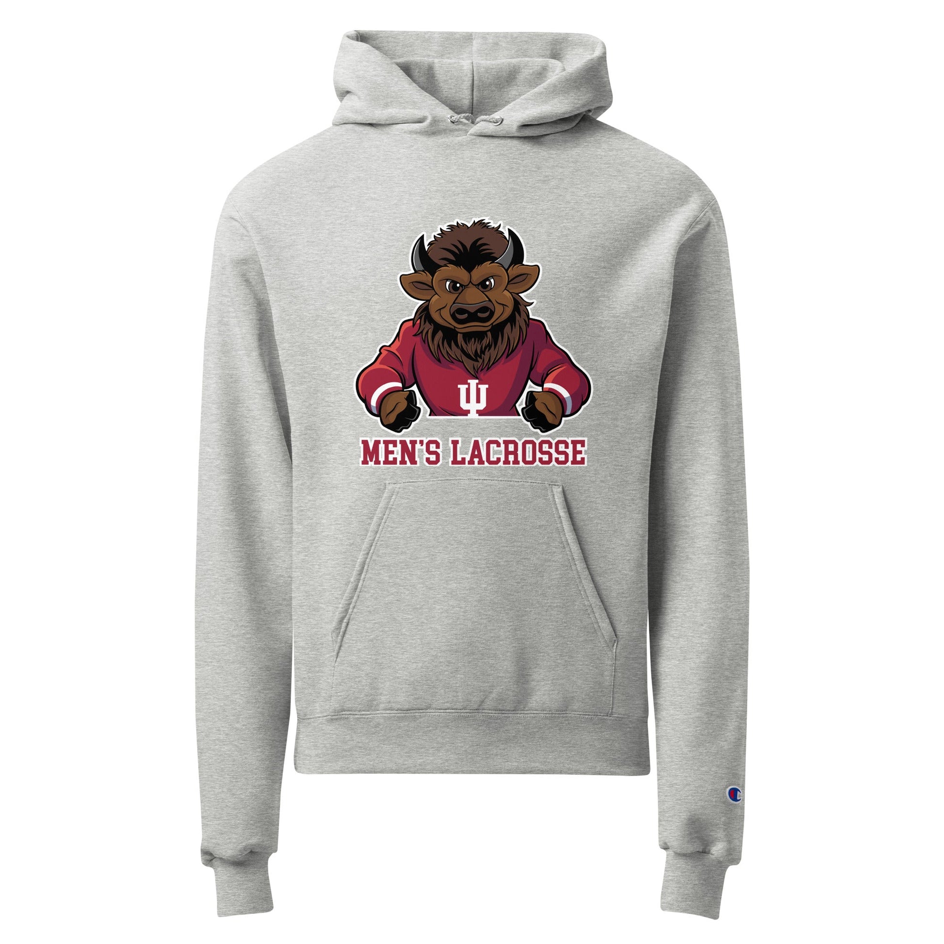 Signature | Champion Hoodie | Indiana University Lacrosse | Mascot Logo