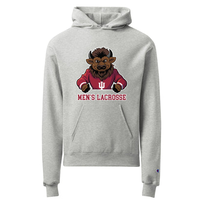 Signature | Champion Hoodie | Indiana University Lacrosse | Mascot Logo