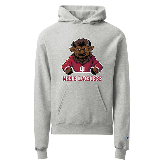 Signature | Champion Hoodie | Indiana University Lacrosse | Mascot Logo