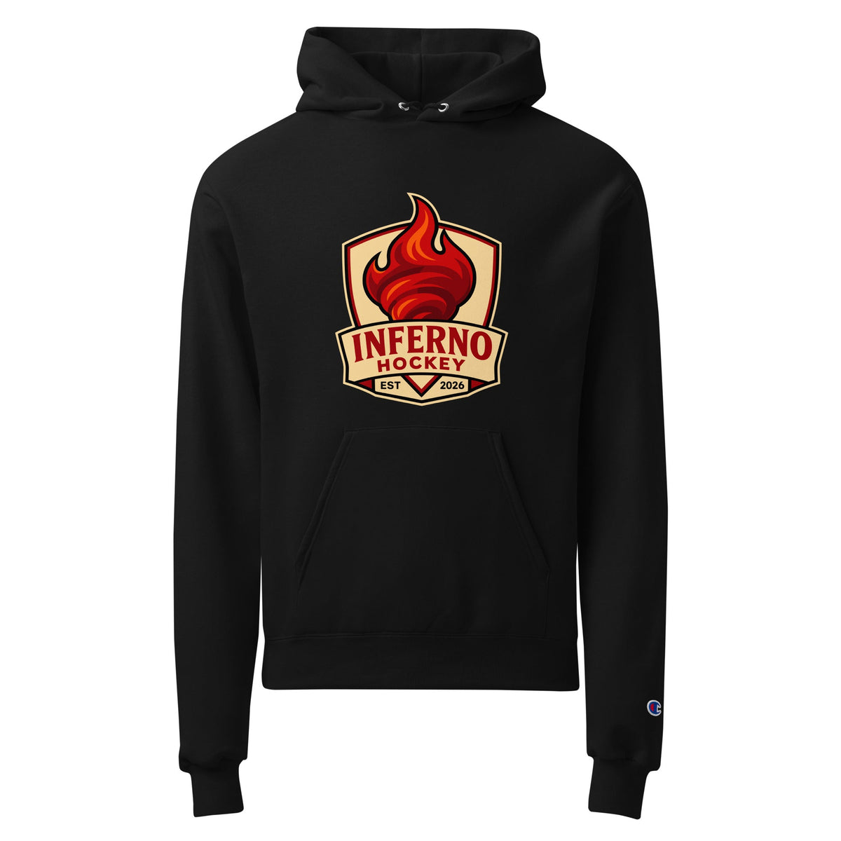 Signature | Champion Hoodie | Inferno Hockey | Crest Logo
