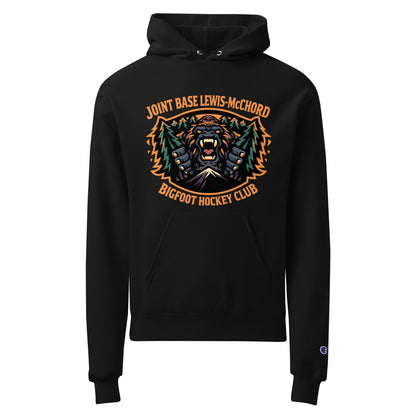 Signature | Champion Hoodie | JBLM Bigfoot Hockey Team | Mascot Logo