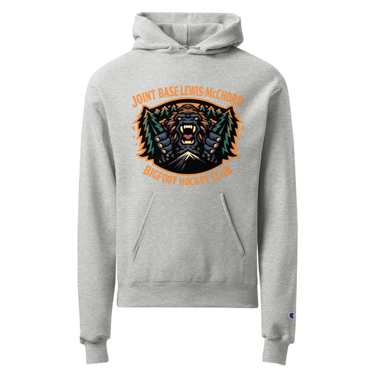 Signature | Champion Hoodie | JBLM Bigfoot Hockey Team | Mascot Logo
