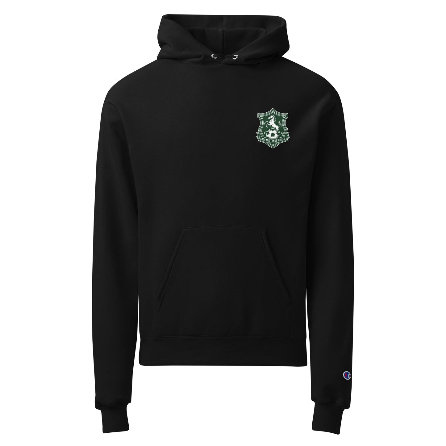 Signature | Champion Hoodie | JFK Memorial Lady Mustang Soccer | Pocket Logo