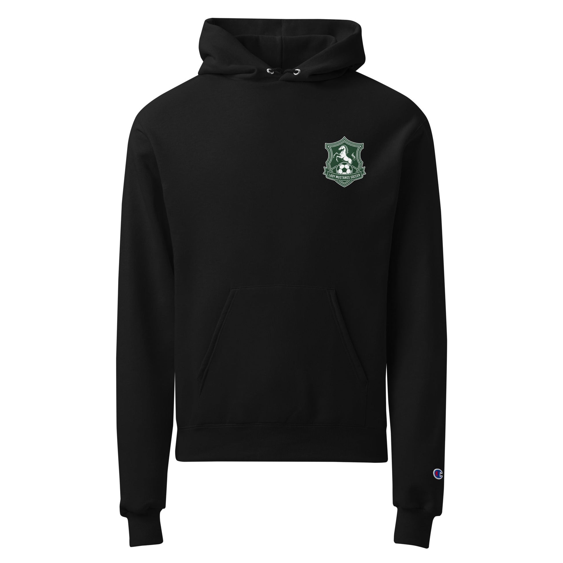 Signature | Champion Hoodie | JFK Memorial Lady Mustang Soccer | Pocket Logo