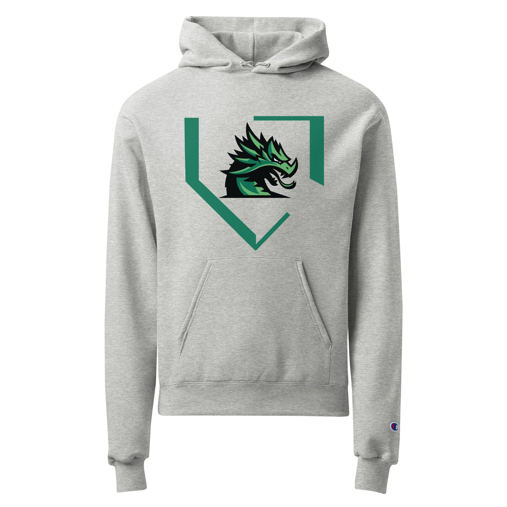 Signature | Champion Hoodie | John Cooper Baseball | Dragon Home Logo