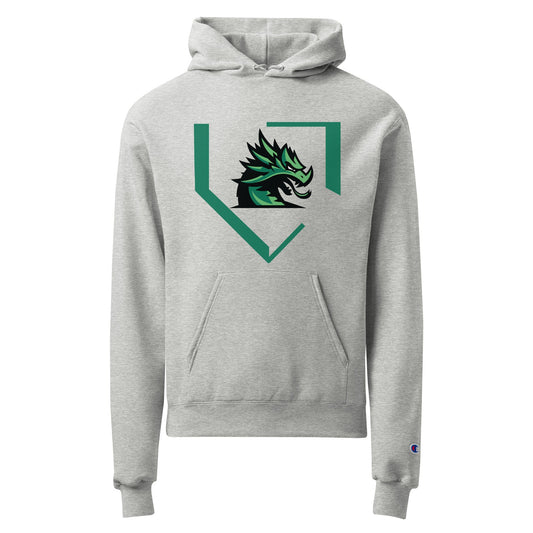 Signature | Champion Hoodie | John Cooper Baseball | Dragon Home Logo