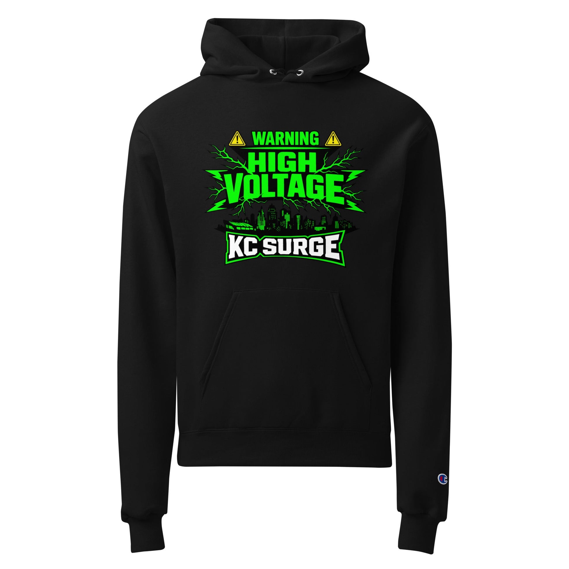 Signature | Champion Hoodie | Kansas City Surge | High Voltage Logo