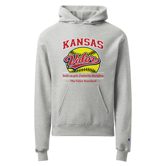 Signature | Champion Hoodie | Kansas Valor Fan Gear | The Standard Logo