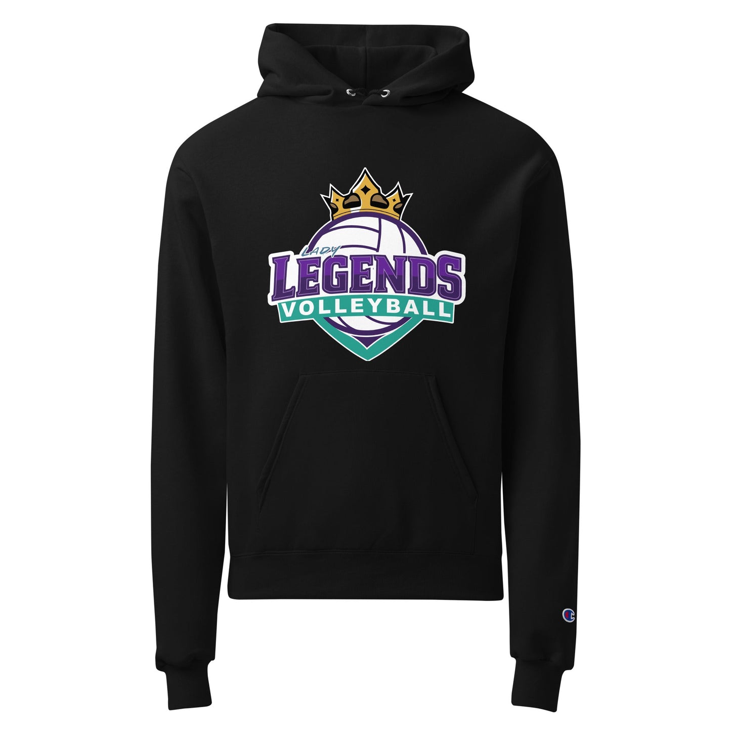 Signature | Champion Hoodie | Lady Legends Volleyball | Crown Logo