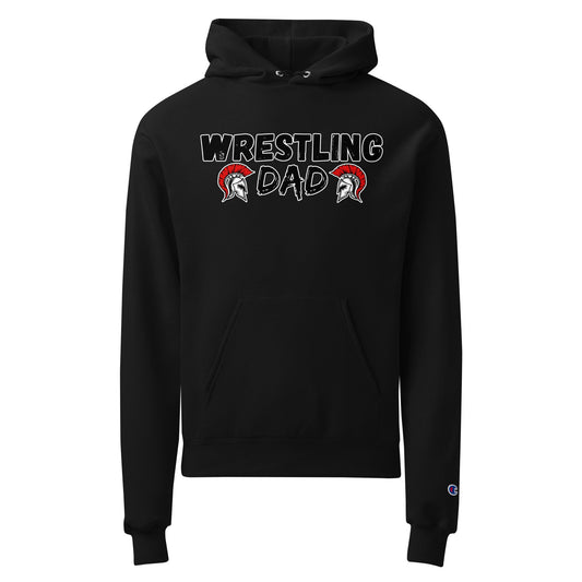Signature | Champion Hoodie | Lafayette Warrior Youth Wrestling | Dad Emblem Logo