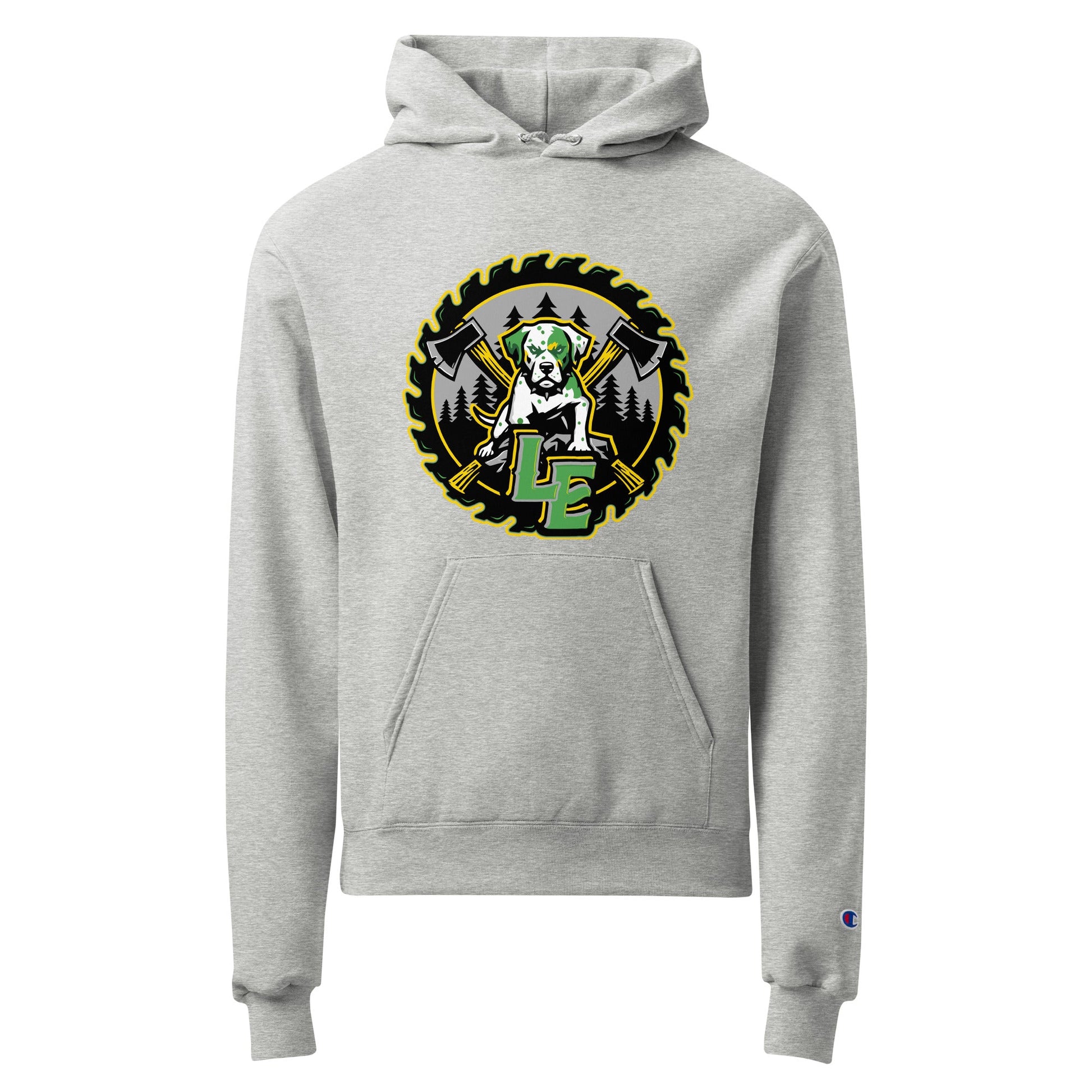 Signature | Champion Hoodie | Lake Erie Power Pines | Saw Logo