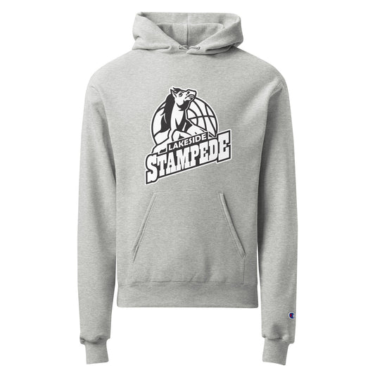 Signature | Champion Hoodie | Lakeside Stampede | Basketball Mascot Logo