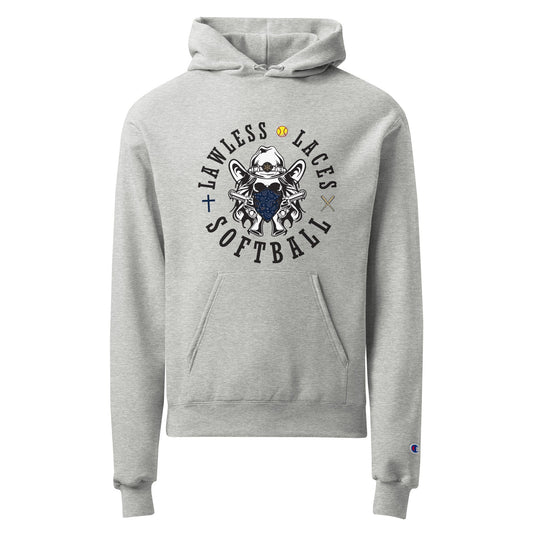 Signature | Champion Hoodie | Lawless Laces Softball | Bandana Mascot Logo