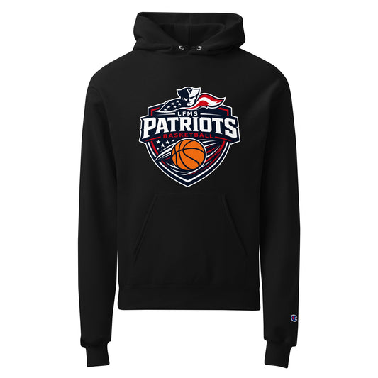 Signature | Champion Hoodie | LFMS Athletics | Patriots Basketball Logo
