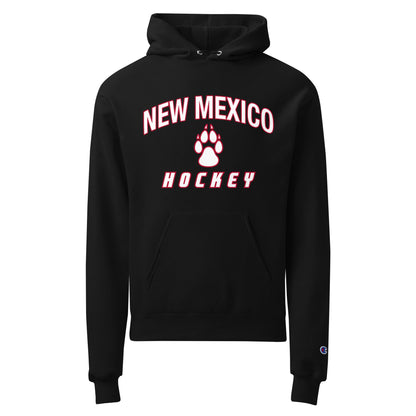 Signature | Champion Hoodie | Lobo Women’s Ice Hockey | Script Logo