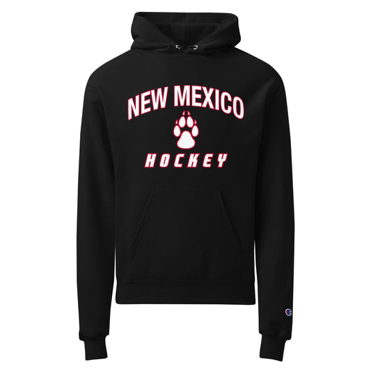 Signature | Champion Hoodie | Lobo Women’s Ice Hockey | Script Logo