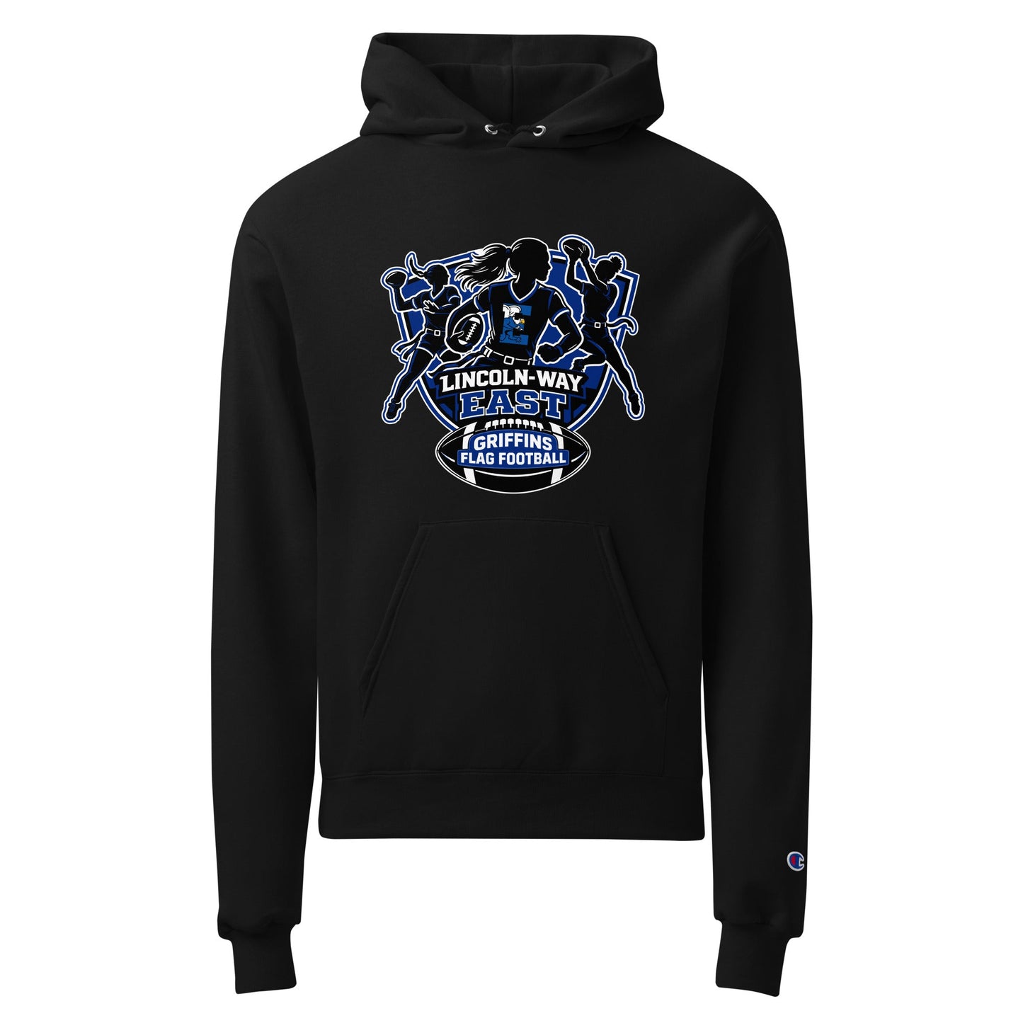 Signature | Champion Hoodie | LWE Flag Football | Athletics Logo