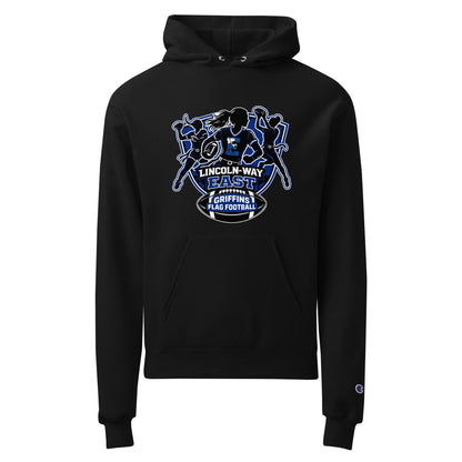 Signature | Champion Hoodie | LWE Flag Football | Athletics Logo