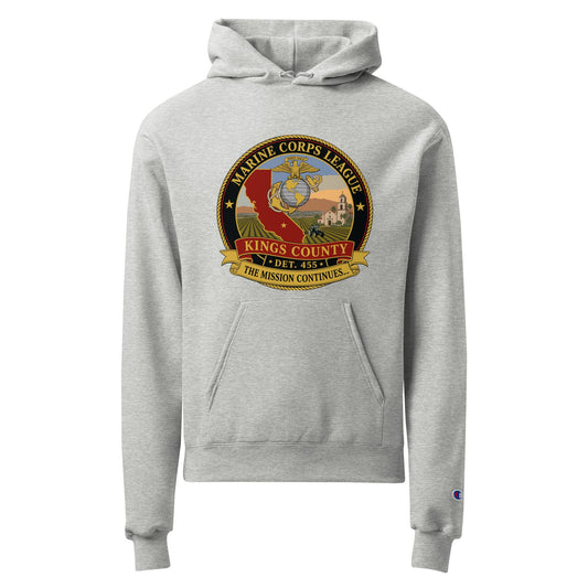 Signature | Champion Hoodie | Marine Corps League kings County Det 455 | Shield Logo