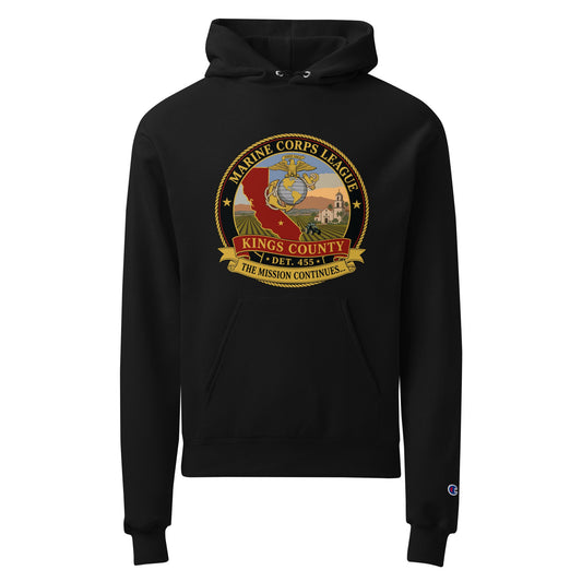 Signature | Champion Hoodie | Marine Corps League kings County Det 455 | Shield Logo