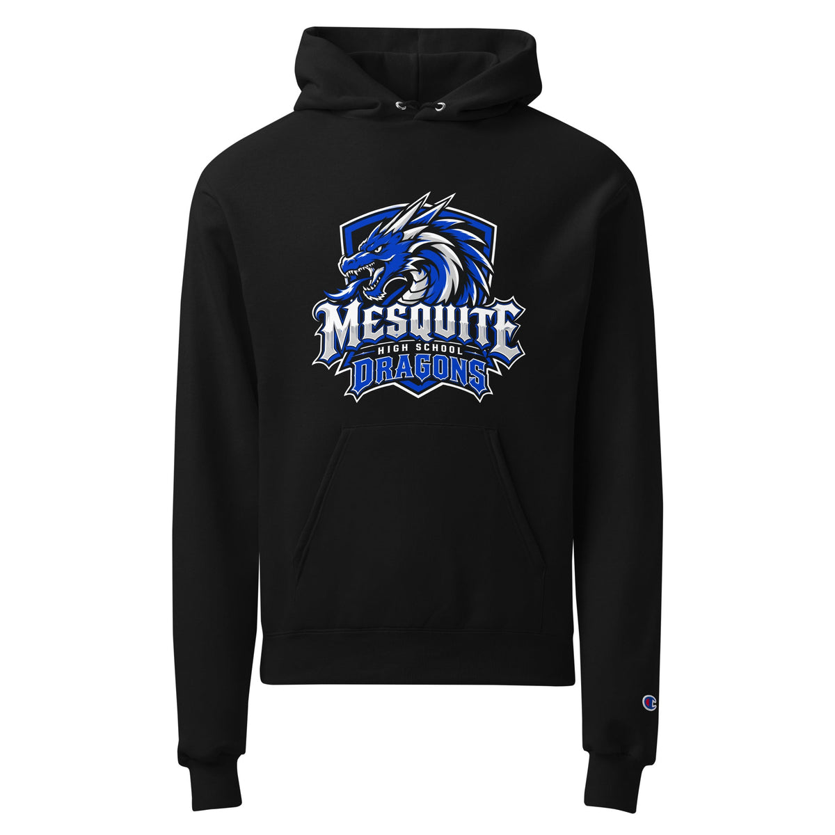 Signature | Champion Hoodie | Mesquite High School | Emblem Logo