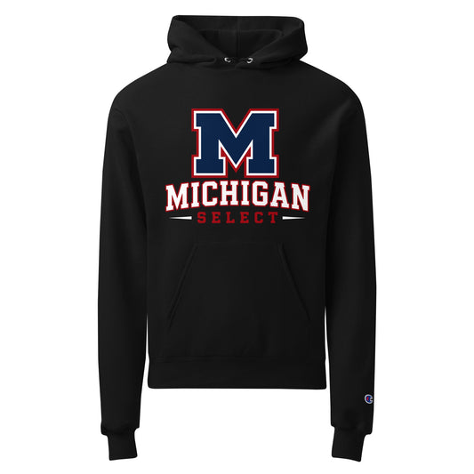 Signature | Champion Hoodie | Michigan Select Baseball | Emblem Logo