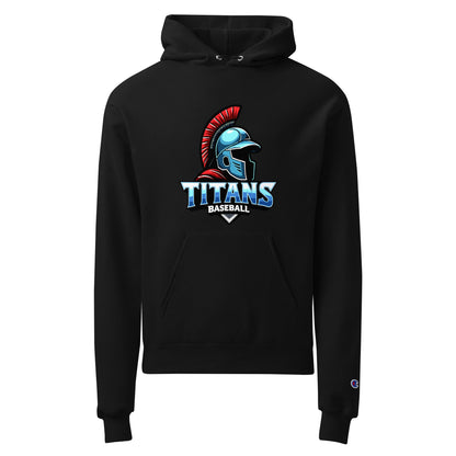 Signature | Champion Hoodie | Mighty Titans Baseball | Crest Logo