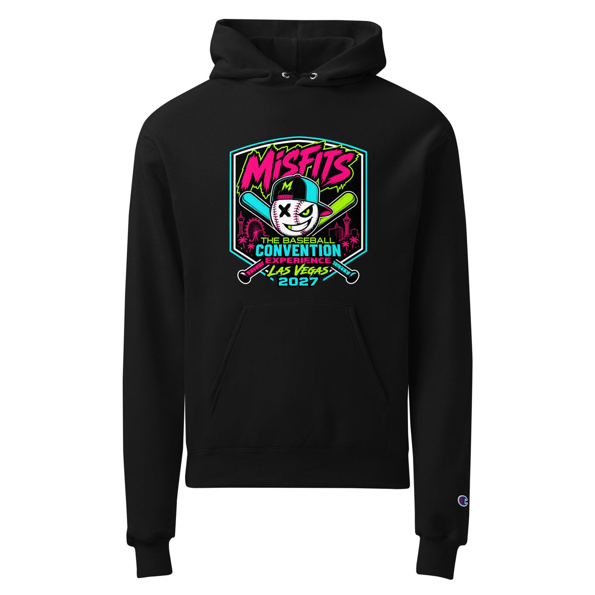 Signature | Champion Hoodie | Misfits Baseball | Shield Logo