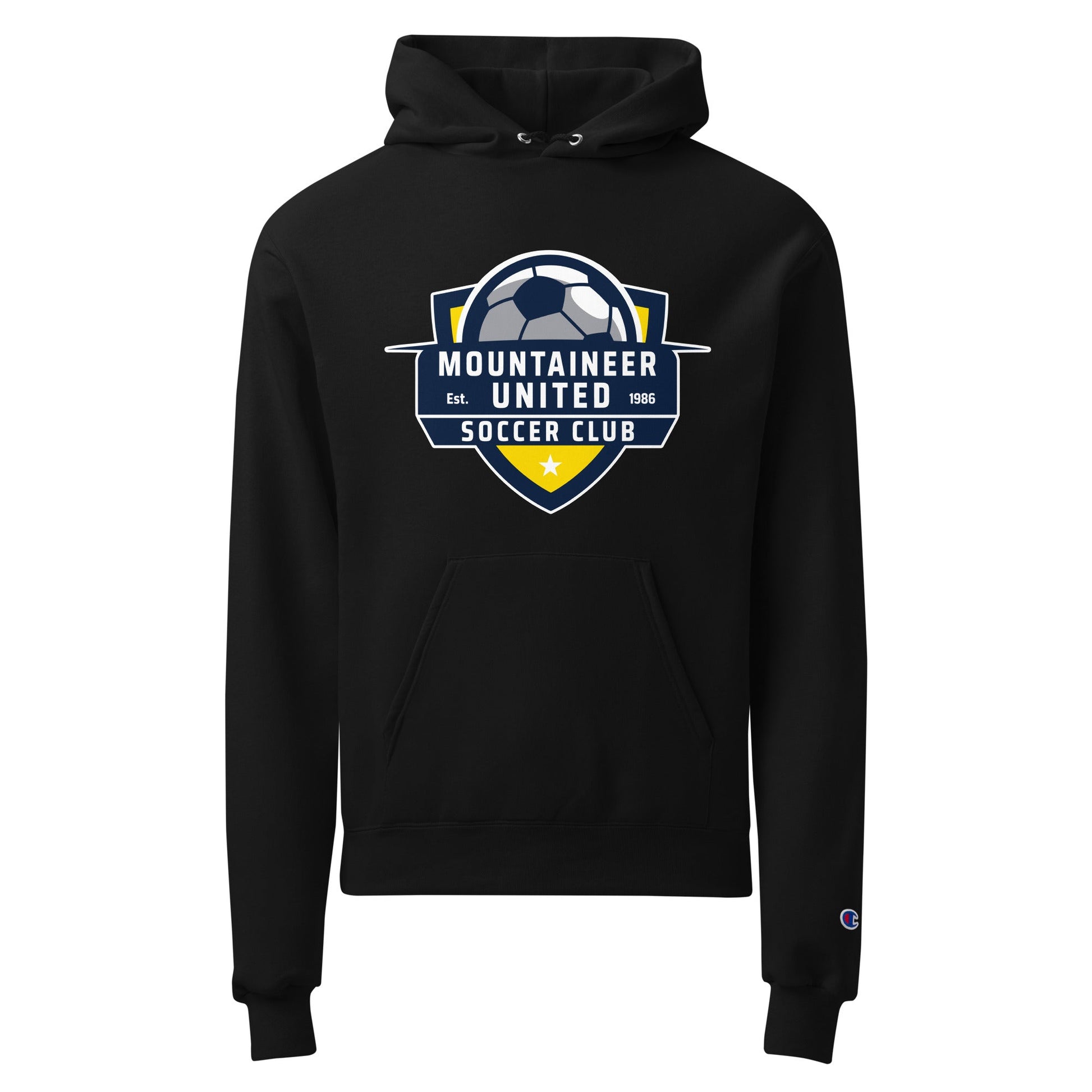 Signature | Champion Hoodie | Mountaineer United Soccer Club | Alpine Crest Logo