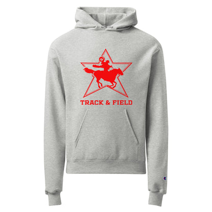 Signature | Champion Hoodie | North Lake Track and Field | Cowboy T&F Logo