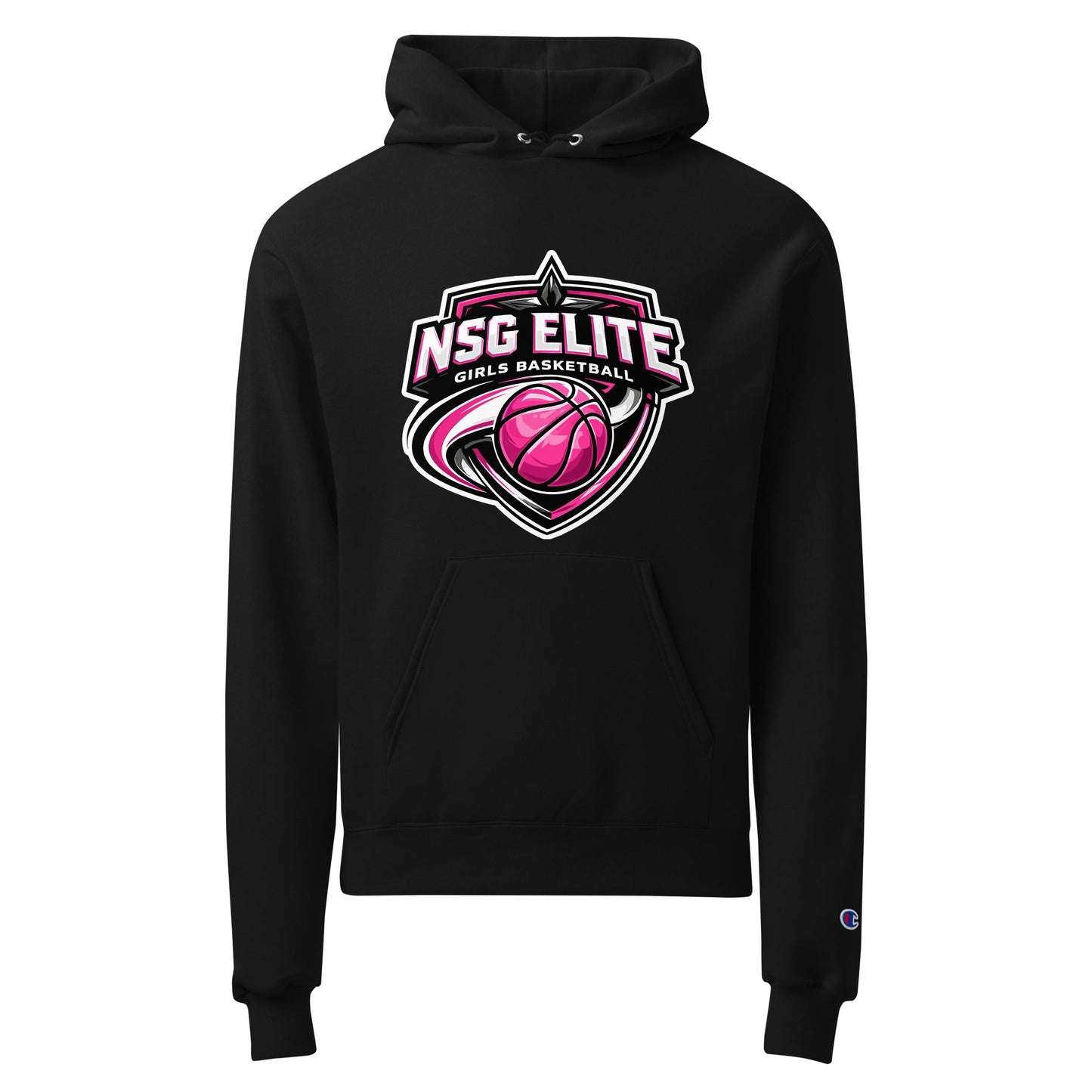 Signature | Champion Hoodie | NSG Elite Women’s Basketball | Vanguard Shield Logo